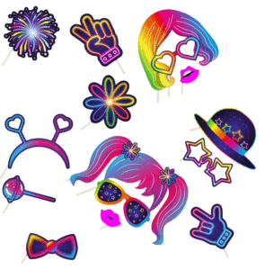 Schwarzlicht Photobooth Blacklight Neon mieten Fotobox Münster