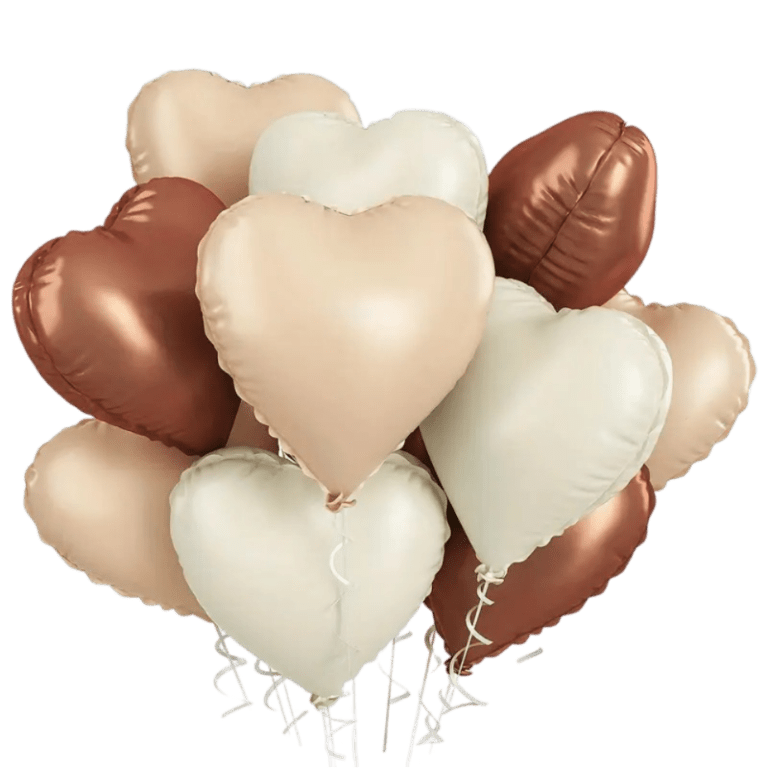 (F09-B) 45cm Herz-Folienballon verschiedenfarbig (1,50€)