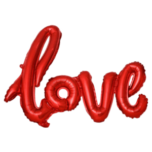 (F14) 100cm Folienballon Love verschiedenfarbig (5,-€)