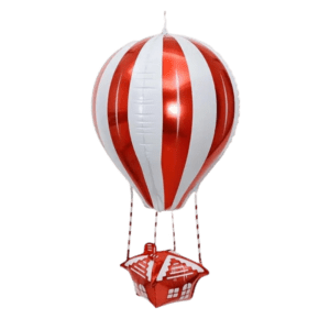 (F30) 90cm Folienballon Heißluftballon verschiedenfarbig(5,50€)