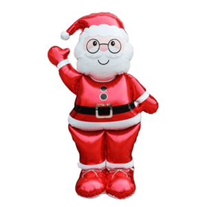 (F33) 145cm Folien-Standballon Weihnachtsmann (12,-€)