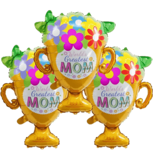 (F34) 60cm Folienballon Muttertags-Pokal (5,-€)