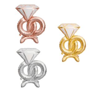 (F38) 85cm Folienballon Hochzeitsring verschiedene Motive (5,50€)