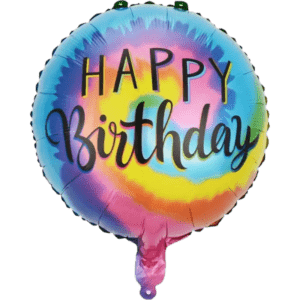 (F42-A) 45cm Folienballon Happy Birthday verschiedenfarbig (3,50€)