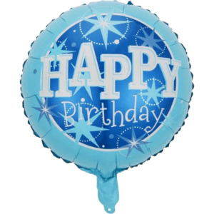 (F42-D) 45cm Folienballon Happy Birthday verschiedenfarbig (3,50€)