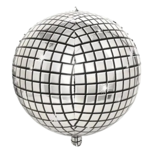 (F44) 45cm Folienballon Discokugel (2,-€)