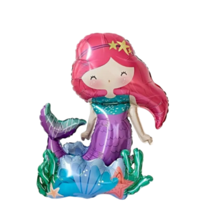 (F46) 70cm Folien-Standballon Meerjungfrau (7,50€)