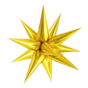 (F55) 65cm 3D-Stern in Gold, SIlber, Schwarz, Rot oder Blau (3,-€)