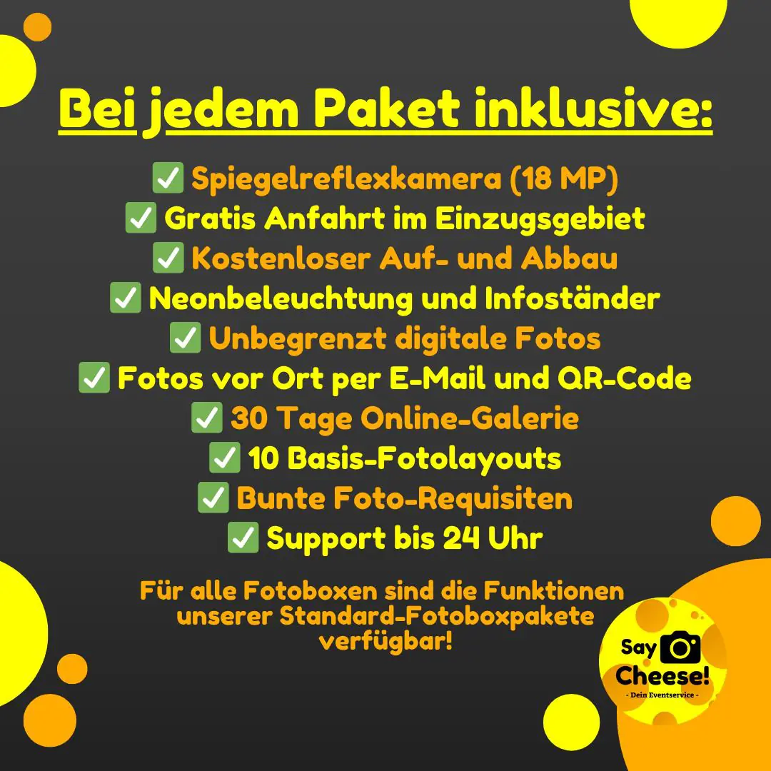 SayCheese Fotobox mieten & Eventservice Münster