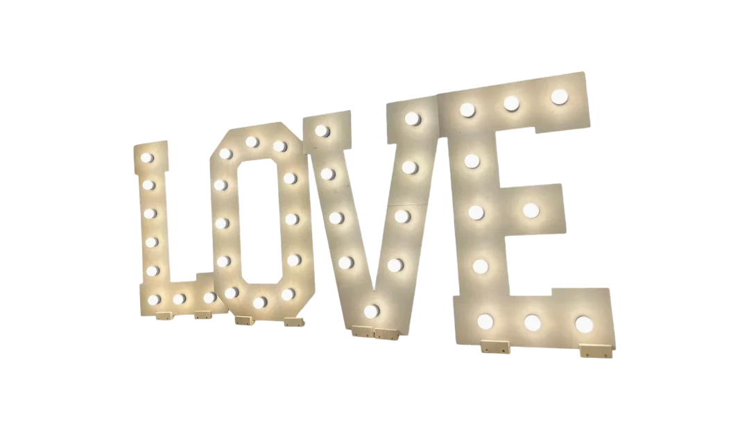 XXL-Leuchtbuchstaben