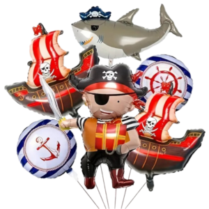 (A16) Beispiel-Arrangement 45-90cm Folienballons Willkommen zurück Heliumbefüllung 6 Stück (55,-€)