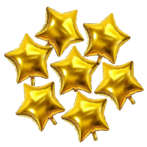 (F07-B) 45cm Folienballon-Stern verschiedenfarbig (1,50€)