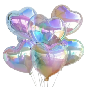 (F10) 45cm Herz-Folienballon Metallic (1,70€)