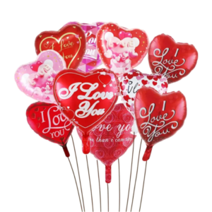 (F15) 45cm Folienballon Valentinstag verschiedene Motive (2,-€)