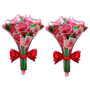 (F17) 55cm Folienballon Blumenstrauß (2,50€)