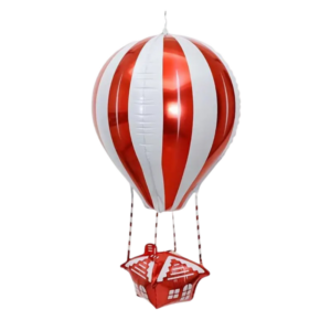 (F30) 90cm Folienballon Heißluftballon verschiedenfarbig(5,50€)