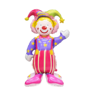 (F32) 145cm Folien-Standballon Clown (12,-€)
