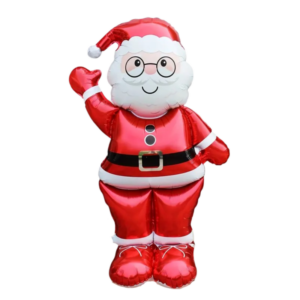 (F33) 145cm Folien-Standballon Weihnachtsmann (12,-€)