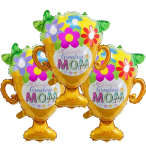 (F34) 60cm Folienballon Muttertags-Pokal (5,-€)