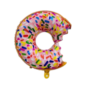 (F39-B) 70cm Folienballon Donut verschiedene Motive (5,-€)