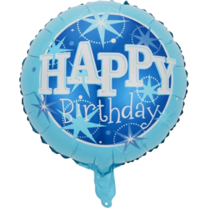 (F42-D) 45cm Folienballon Happy Birthday verschiedenfarbig (3,50€)