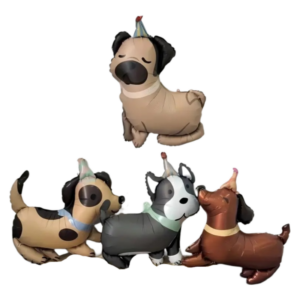 (F43) 60cm Folien-Standballon Hund verschiedene Motive (5,-€)