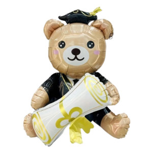 (F49) 70cm Folienballon Abschluss-Teddybär (5,50€)