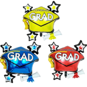 (F50) 60cm Folienballon Abschluss verschiedenfarbig (4,50€)