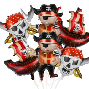 (F52) 45-90cm Folienballon Piraten verschiedene Motive (6,-€)