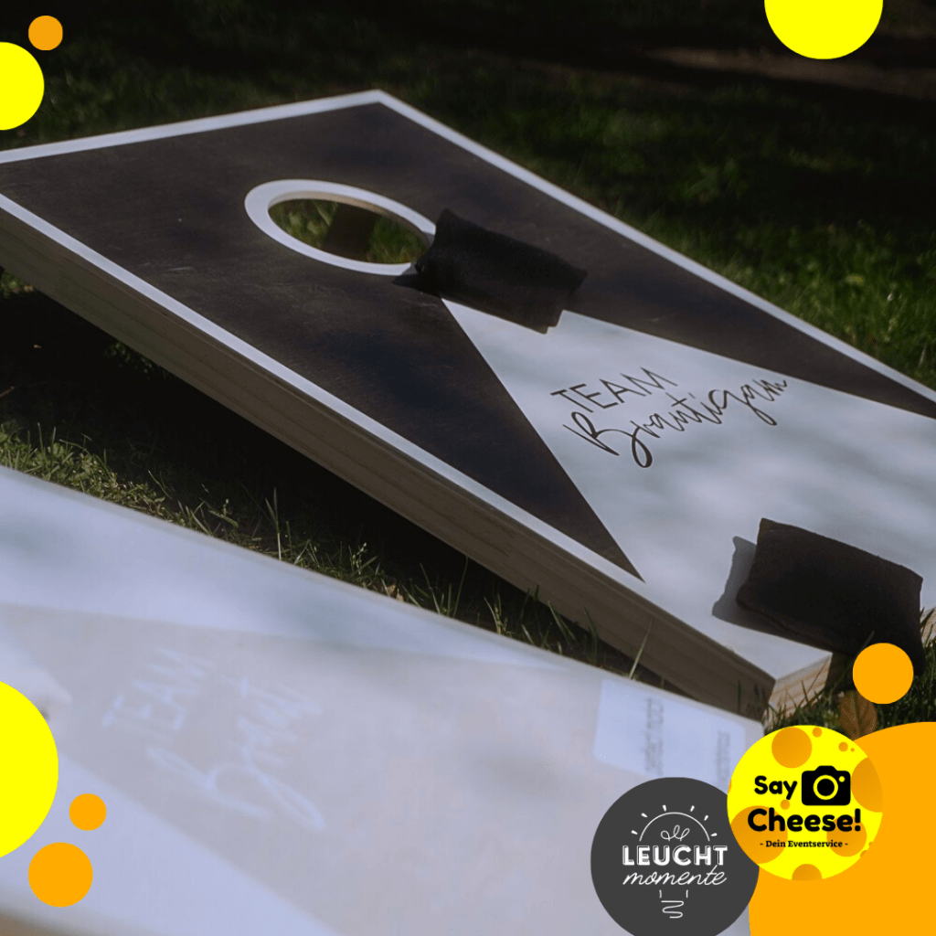 Party Hochzeit Spiel Holz Cornhole mieten Münster