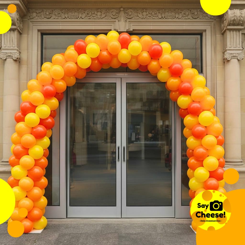 Ballon Bogen Ballonsäule mieten Münster buchen bestellen bunt