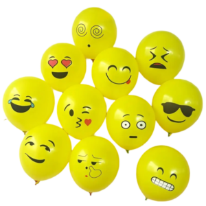 (L09) 26cm Latexballons Emoji (0,30€)