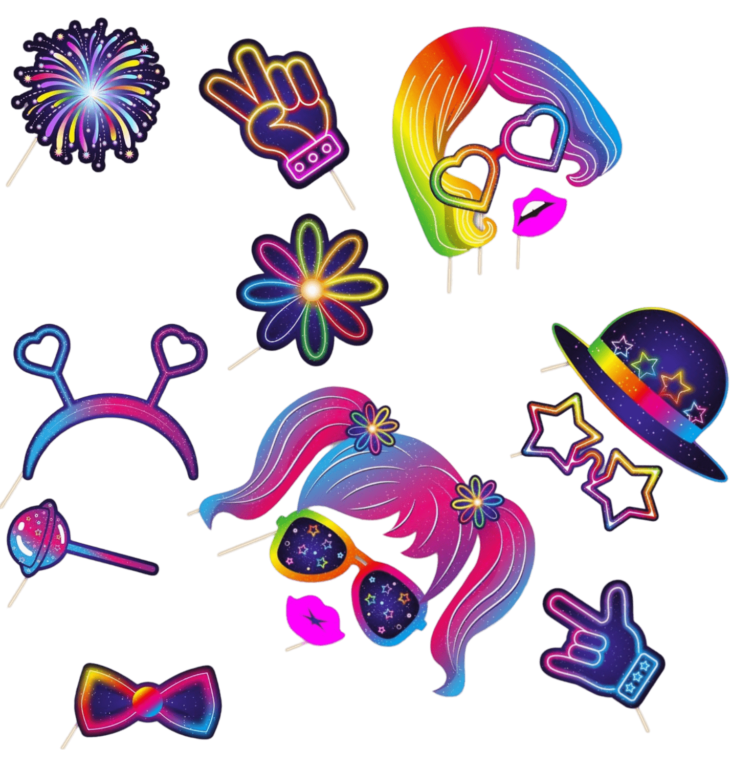 Schwarzlicht Photobooth Blacklight Neon mieten Fotobox Münster