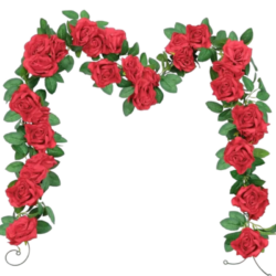 Rosengirlanden (rot)