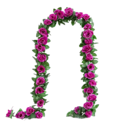 Rosengirlanden (violett)