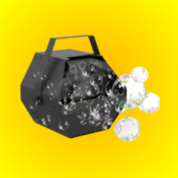 Seifenblasenmaschine inkl. Fluid (25,-€)