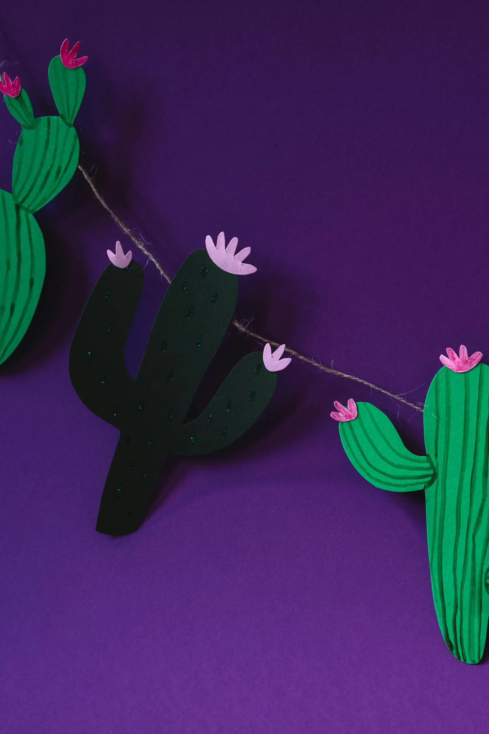 DIY Deko Banner Kaktus