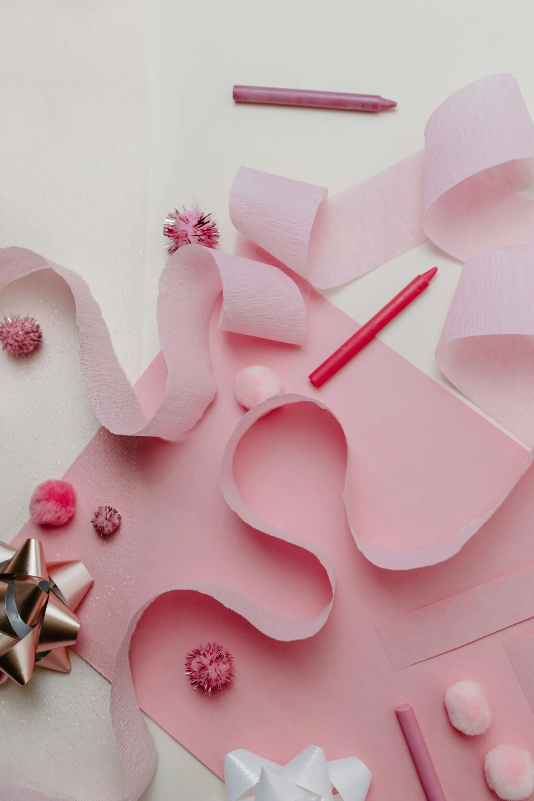 Rosa Party Deko DIY Basteln