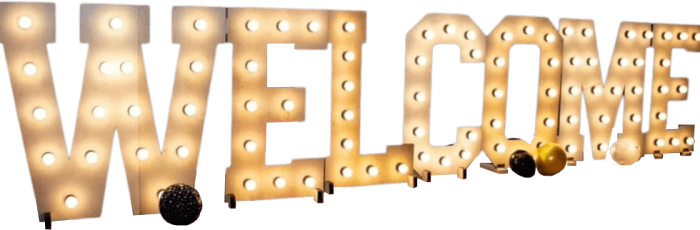 Leuchtbuchstaben Love Letters mieten